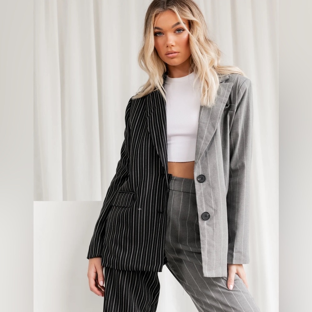 4th & Reckless Forrest Colorblock Pinstripe Blazer